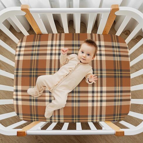 Cactus Cowboy Boho Fitted Crib Sheets Stretchy Portable Playard Sheets for Baby Toddler, Breathable Soft Mini Crib Mattress 52 x 28 in for Boys and Girls in Saudi Arabia