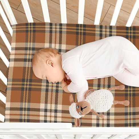 Cactus Cowboy Boho Fitted Crib Sheets Stretchy Portable Playard Sheets for Baby Toddler, Breathable Soft Mini Crib Mattress 52 x 28 in for Boys and Girls in Saudi Arabia