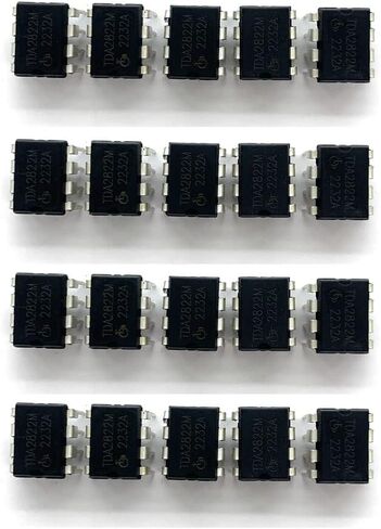 20 قطعة IC TDA2822M TDA2822 DIP-8 ST AMP الصوت المزدوج فولت منخفض in Saudi Arabia