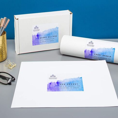 Avery Matte White Rectangle Labels with Sure Feed, 4" x 5", 50 Matte White Printable Labels in Saudi Arabia