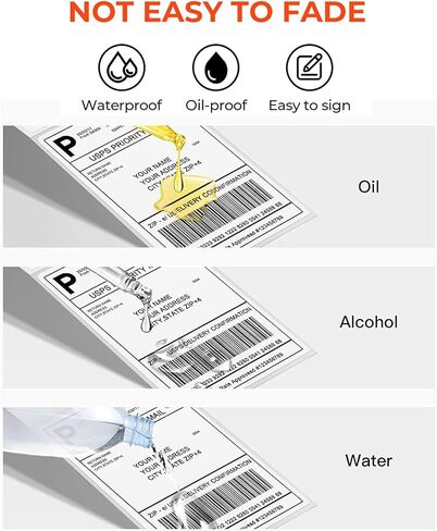 ملصق شحن مثقوب مباشر حراريًا من NetumScan مع لاصق ذاتي (عبوة مكونة من 500 ملصق قابل للطي بمروحة مقاس 4 × 6 بوصة) in Kuwait