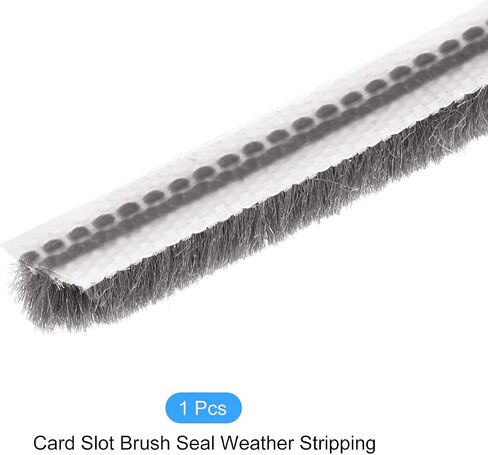 Brush Seal Weather Stripping (9/32"x1/4"x32.8ft), Card Slot Door Brush Strip - for Sliding Sash Door Window Wardrobe Seal in Saudi Arabia