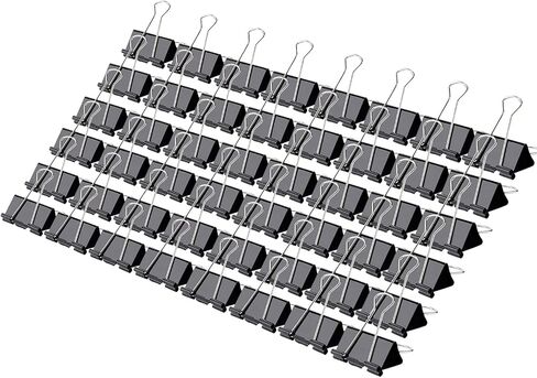 1/4-inch (32mm) Paper Holding Binder Clips Paper Clips for Notes Letter, Papers Binder Clamps use Office, Home, School, Institutions, Paper Holding Capacity Files Organized and Secure - 48 Pcs in Saudi Arabia