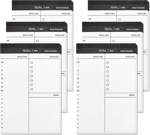 6 عبوات من وسادات الملاحظات الصغيرة - قائمة جيب للمهام ودفتر ملاحظات مع أقسام البقالة والمهام، 3 × 5 بوصة، مثالية للمنزل والمكتب والمدرسة ورسائل قابلية النقل أثناء التنقل in Kuwait