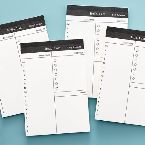 6 عبوات من وسادات الملاحظات الصغيرة - قائمة جيب للمهام ودفتر ملاحظات مع أقسام البقالة والمهام، 3 × 5 بوصة، مثالية للمنزل والمكتب والمدرسة ورسائل قابلية النقل أثناء التنقل in Kuwait