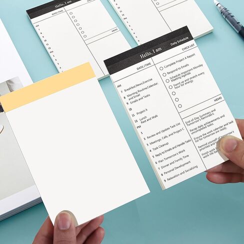 6 عبوات من وسادات الملاحظات الصغيرة - قائمة جيب للمهام ودفتر ملاحظات مع أقسام البقالة والمهام، 3 × 5 بوصة، مثالية للمنزل والمكتب والمدرسة ورسائل قابلية النقل أثناء التنقل in Kuwait