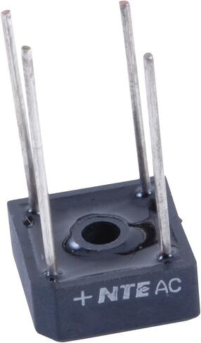 NTE Electronics NTE53002 مقوم الجسر أحادي الطور ذو الموجة الكاملة، 10 أمبير، 600 فولت الحد الأقصى لجهد حجب التيار المستمر in Kuwait