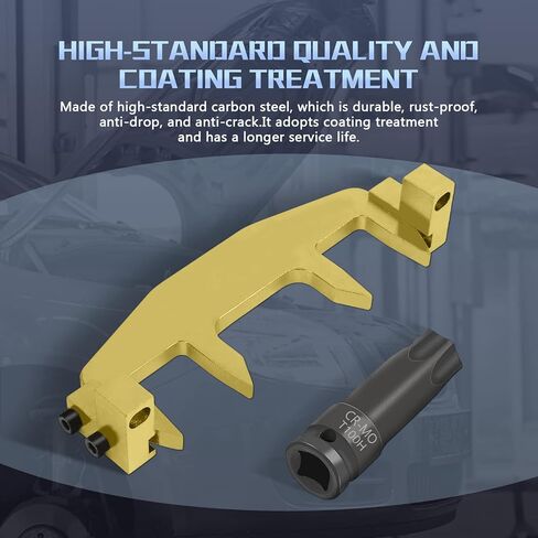 توقيت عمود الحدبات حامل أداة عدة أدوات حزام توقيت السيارات مع مقبس عمود الحدبات T100 متوافق مع مرسيدس بنز M271 C200 C180 E260 in Kuwait