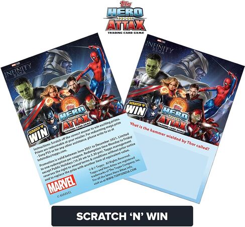 مجموعة متعددة من مجموعة Topps India Marvel Hero Attax 2021 TCG، عبوة من 20 بطاقة in Saudi Arabia