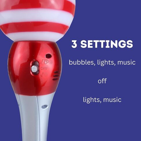عصا الفقاعات المضيئة بالولايات المتحدة الأمريكية، لوازم الحفلات الخارجية في الرابع من يوليو، هدايا وطنية، تعمل بالبطارية، غير متضمنة in Kuwait