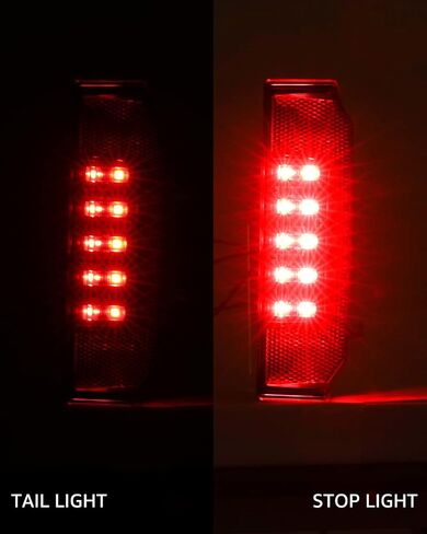 مصابيح خلفية LED A & UTV PRO Ranger، لعام 2015-2024 Polaris Ranger 570 بالحجم الكامل 900 XP RGR General 1000، ملحقات تجميع المصابيح الخلفية للفرامل الخلفية، استبدل OEM # 2412774، أحمر in Kuwait