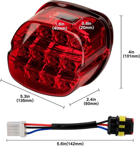 دراجة نارية مدخنة LED الذيل ضوء الفرامل الخلفية ضوء المصابيح الخلفية لاستبدال هارلي دينا بجولة سوفتيل سبورتستر طريق الملك إليكترا جلايد ستريت جلايد in Kuwait