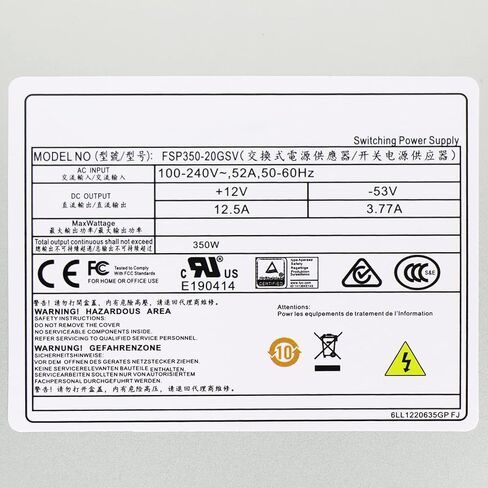 مسجل جديد مطور 350 واط POE VCR استبدال مصدر الطاقة لـ FSP FSP350-20GSV DPS-300AB-81B DPS-300AB-81 FSP35020GSV FSP300-20GSV 7916NP DS-7916N-E4 DS-7932N-E4 DS-7916N-16P in Kuwait