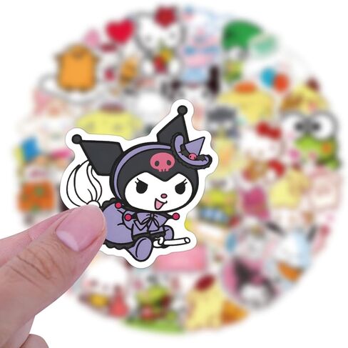 200 قطعة من ملصقات شخصيات سانريو الكرتونية ملصقات للأطفال ملصقات شخصيات كرتونية لطيفة ملصقات تزيين للأطفال والمراهقين والبالغين ملصقات مقاومة للماء لزجاجة المياه (200) in Kuwait