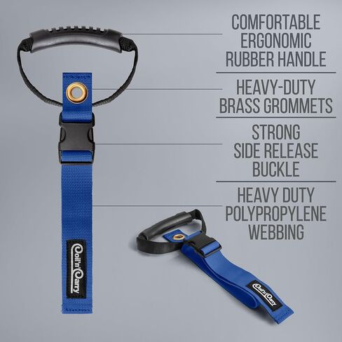 أشرطة كابل Coil'n'Carry - أشرطة تخزين شديدة التحمل مع مقبض لتخزين خرطوم الحديقة؛ منظم السلك وحزام حمل لأسلاك التمديد، وخرطوم الهواء، وخرطوم RV؛ صُنع في الولايات المتحدة الأمريكية (أحمر، قطعة واحدة) in Kuwait