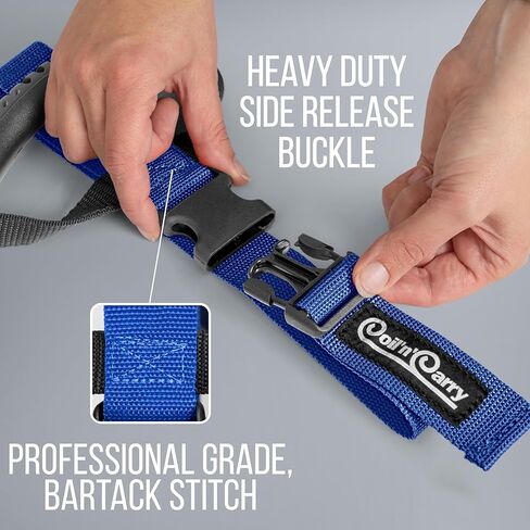 أشرطة كابل Coil'n'Carry - أشرطة تخزين شديدة التحمل مع مقبض لتخزين خرطوم الحديقة؛ منظم السلك وحزام حمل لأسلاك التمديد، وخرطوم الهواء، وخرطوم RV؛ صُنع في الولايات المتحدة الأمريكية (أحمر، قطعة واحدة) in Kuwait