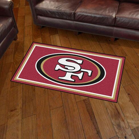 فانماتس 19884 NFL سان فرانسيسكو 49ers 3 قدم. × 5 قدم. سجادة منطقة قطيفة | سجادة منطقة المعجبين الرياضية، سجادة ديكور المنزل وسجادة الخياطة in Saudi Arabia