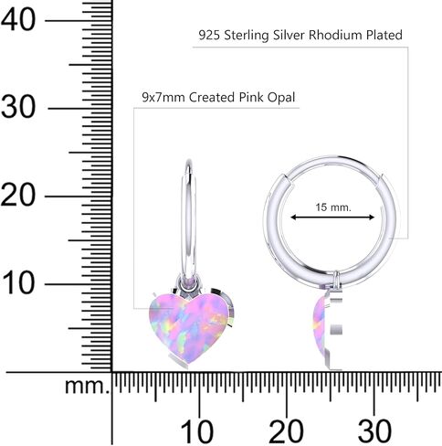 Women’s Huggie Dangling Drop Charm Hoop Earrings 925 Sterling Silver with Yellow Gold and Rhodium Plating Ideal Jewelry Gift for Anniversary and Wedding in Kuwait