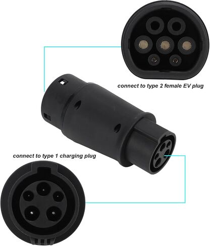 محول شحن EV، النوع 1 إلى النوع 2 موصل EV محول شحن المركبات الكهربائية IP54 16A 32A 230V Universal in Saudi Arabia