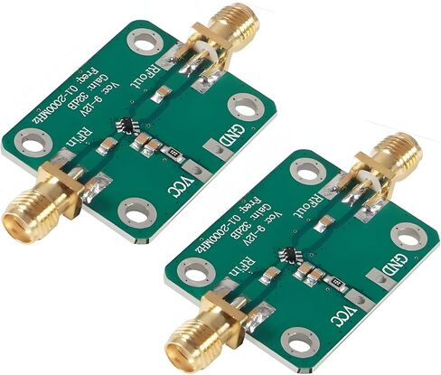 2 قطعة 0.1-2000 ميجا هرتز مضخم الترددات اللاسلكية (RF) واسع النطاق 30dB مكاسب عالية منخفضة الضوضاء LNA مكبر للصوت LNA مجلس التنمية in Saudi Arabia