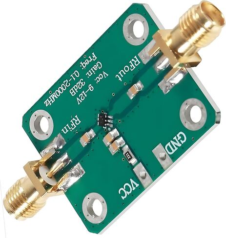2 قطعة 0.1-2000 ميجا هرتز مضخم الترددات اللاسلكية (RF) واسع النطاق 30dB مكاسب عالية منخفضة الضوضاء LNA مكبر للصوت LNA مجلس التنمية in Saudi Arabia