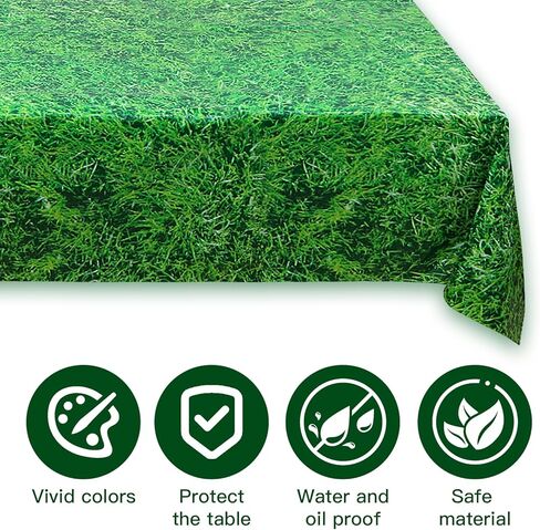 FANNUOYI 14 قطعة من ديكورات حفلات الجولف بما في ذلك 12 قطعة من بالونات كرة الجولف و2 قطعة من مفارش طاولة الجولف البلاستيكية القابلة للاستعمال مرة واحدة غطاء طاولة من العشب الأخضر لحفلات أعياد الميلاد ومستلزمات المناسبات in Kuwait