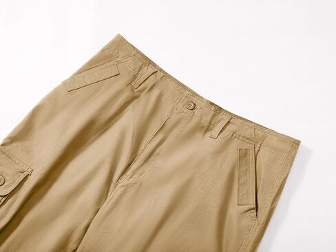 بنطال كارجو بقصة ضيقة للرجال، بنطال كارجو من القطن، بنطال كارجو قابل للتمدد مع جيوب in Kuwait