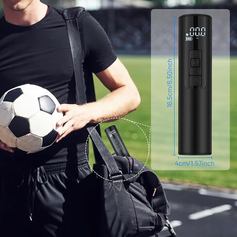 مضخة كرة كهربائية من بيست فاير، مضخة كرة ذكية مع مقياس ضغط دقيق وشاشة عرض إل سي دي، مضخة كرة أوتوماتيكية لكرة السلة وكرة القدم والكرة الطائرة/حقيبة تخزين ذات دبابيس in Kuwait