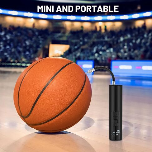 مضخة كرة كهربائية من بيست فاير، مضخة كرة ذكية مع مقياس ضغط دقيق وشاشة عرض إل سي دي، مضخة كرة أوتوماتيكية لكرة السلة وكرة القدم والكرة الطائرة/حقيبة تخزين ذات دبابيس in Kuwait