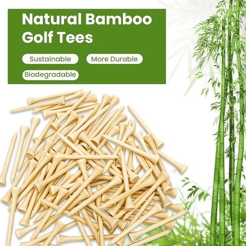 تي شيرتات جولف 3 1/4 و2-1/8 تي ​​شيرتات جولف خشبية طويلة احترافية للسائق/الحديد/الهجين، عبوة من 50 قطعة، تقلل الاحتكاك والدوران الجانبي in Kuwait