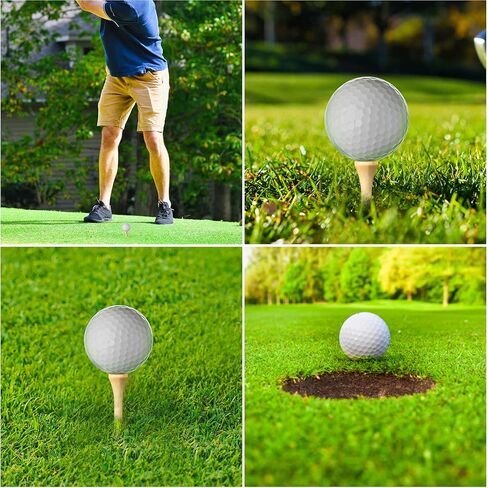 تي شيرتات جولف 3 1/4 و2-1/8 تي ​​شيرتات جولف خشبية طويلة احترافية للسائق/الحديد/الهجين، عبوة من 50 قطعة، تقلل الاحتكاك والدوران الجانبي in Kuwait