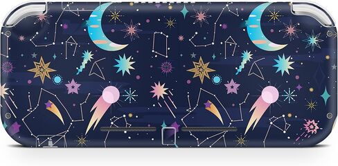 تصميم TACKY DESIGN Galaxy Skin متوافق مع Nintendo Switch lite، غلاف Planets متوافق مع ملصقات Switch lite، ملصق Moon Vinyl 3m، غطاء ملتف كامل in Saudi Arabia