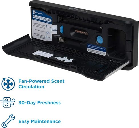 ActiveAire Automated In-Stall Air Freshener Dispenser by GP PRO (Georgia-Pacific), Stainless Finish, 56764, 9.500" W x 1.170" D x 3.500" H in Saudi Arabia