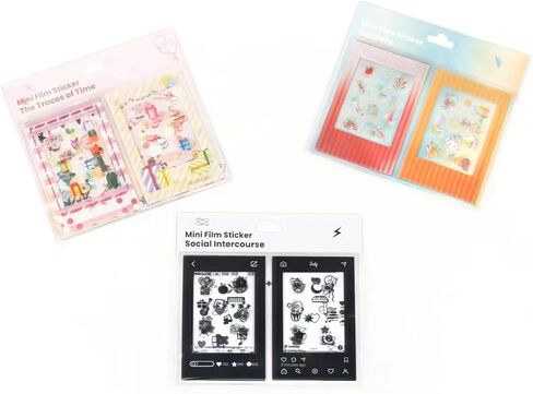 12PCS - Photo Border Stickers Compatible for Instax Square SQ Film, Pictures Decorative Stickers for Instax Square SQ1/SQ6/SQ10/SQ20/SQ40 Instant Camera Film - Rainbow Series in Saudi Arabia