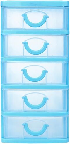 Mini Desk Organizer Desktop Drawer Plastic Drawer Storage Office Supplies Storage Drawers for Organizing Office Desk Accessories File Organizer for Desk Small Drawer Organizer Cute Stuff (Pink L) in Saudi Arabia