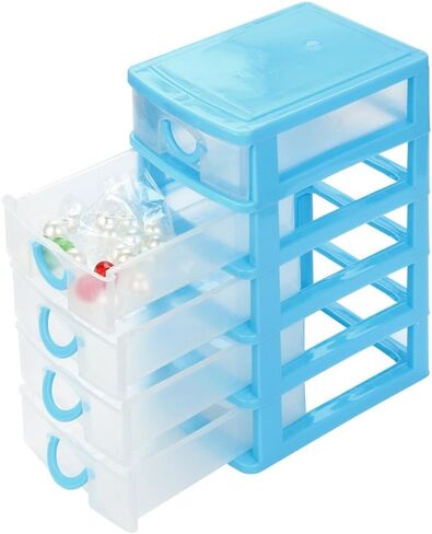 Mini Desk Organizer Desktop Drawer Plastic Drawer Storage Office Supplies Storage Drawers for Organizing Office Desk Accessories File Organizer for Desk Small Drawer Organizer Cute Stuff (Pink L) in Saudi Arabia