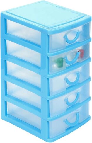 Mini Desk Organizer Desktop Drawer Plastic Drawer Storage Office Supplies Storage Drawers for Organizing Office Desk Accessories File Organizer for Desk Small Drawer Organizer Cute Stuff (Pink L) in Saudi Arabia
