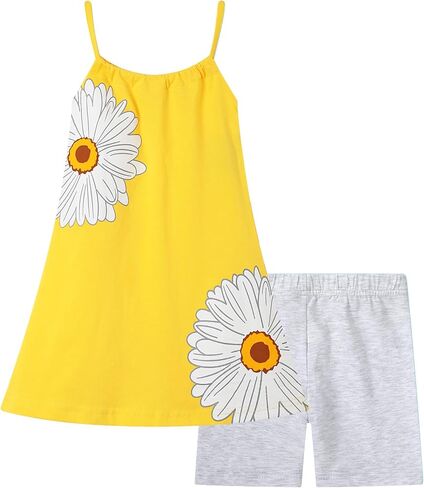 Toddler Girl Summer Short Sets Sleeveless Halter Neck Halter Neck Slip Dress Shorts Home Wear Outfits Clothing Sets in Saudi Arabia