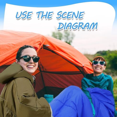 2 Pcs Thermal Poncho Wearable Hooded Blanket Winter Poncho Coat Outdoor Camping Sleeping Bag Blanket Water Resistant Windproof Cloak Cape with Hat for Adult Men Women in Saudi Arabia