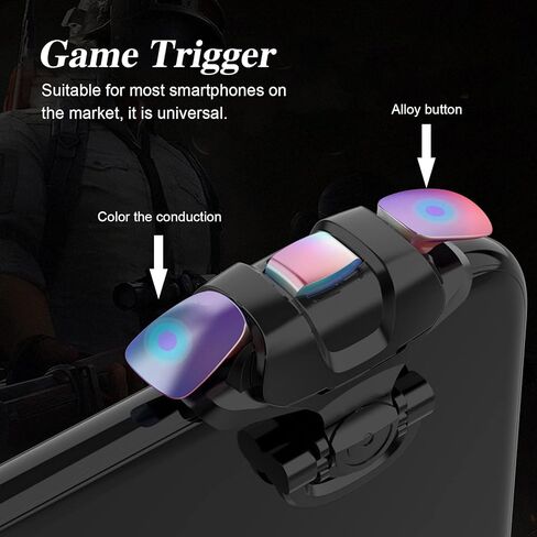 1 زوج Gamepad gatillos para celular قابل للتعديل لعبة الزناد اللوحي تحكم المحمول لعبة تحكم الكمبيوتر اللوحي لعبة الهاتف المحمول الزناد الملحقات الهاتف الخليوي in Kuwait