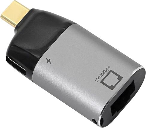 CERRXIAN USB C to Gigabit Ethernet Adapter,RJ45 to USB C Ethernet Port Converter with 65W PD Powering,for Computers,Tablets and Other Devices with Type-C Interface in Saudi Arabia