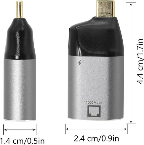 CERRXIAN USB C to Gigabit Ethernet Adapter,RJ45 to USB C Ethernet Port Converter with 65W PD Powering,for Computers,Tablets and Other Devices with Type-C Interface in Saudi Arabia