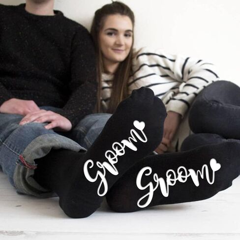 PartyGifts&beyond 2 Pairs Couple Gifts Socks Engagement Gifts for Couples Cozy Socks Wedding Gifts in Saudi Arabia