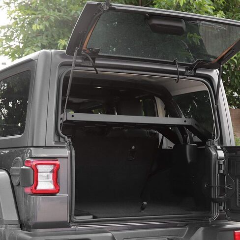 JeCar Interior Rear Cargo Rack Luggage Storage Carrier Solid Metal Trunk Shelf Compatible with Jeep Wrangler 2007-2018 JK Unlimited & 2018-2023 JL Unlimited, Interior Accessories (4-Door) in Saudi Arabia