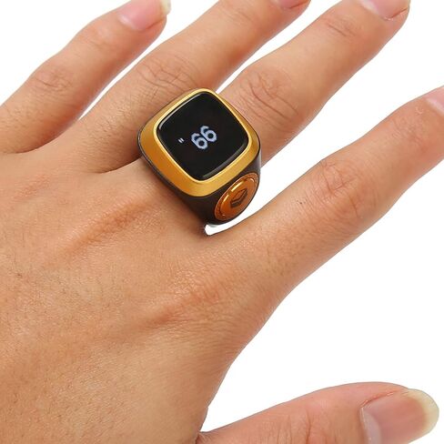 Dpofirs Smart CounterRing, 20MM Intelligent Counting FingerRing with 0.49 Inch Screen for Android for iOS, Step CountingRing Support APP, Portable Simple Step Counter for Walking Running in Saudi Arabia