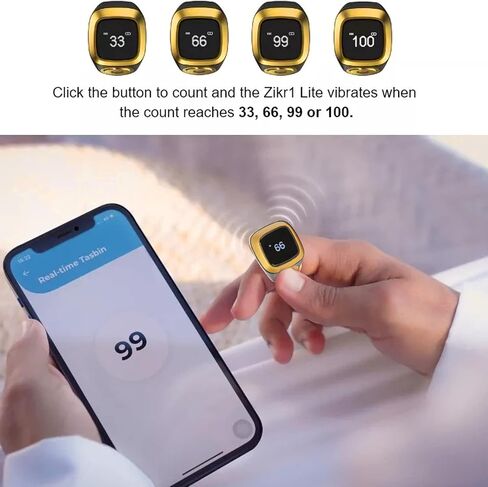 Dpofirs Smart CounterRing, 20MM Intelligent Counting FingerRing with 0.49 Inch Screen for Android for iOS, Step CountingRing Support APP, Portable Simple Step Counter for Walking Running in Saudi Arabia