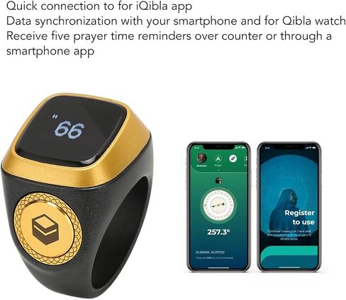 Dpofirs Smart CounterRing, 20MM Intelligent Counting FingerRing with 0.49 Inch Screen for Android for iOS, Step CountingRing Support APP, Portable Simple Step Counter for Walking Running in Saudi Arabia