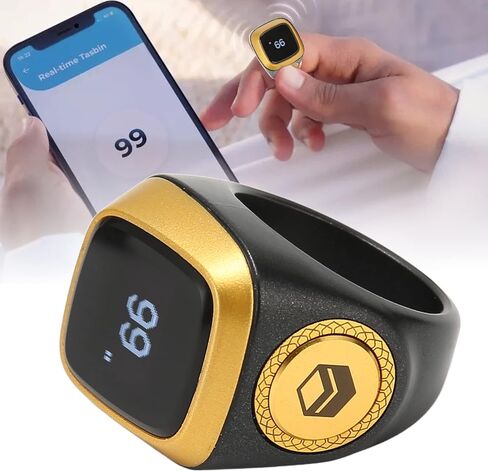 Dpofirs Smart CounterRing, 20MM Intelligent Counting FingerRing with 0.49 Inch Screen for Android for iOS, Step CountingRing Support APP, Portable Simple Step Counter for Walking Running in Saudi Arabia