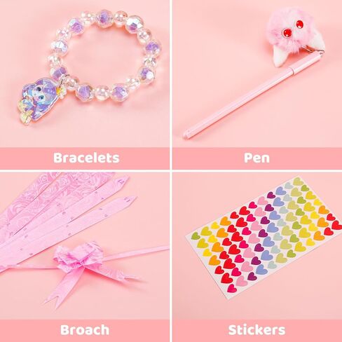 مذكرات للفتيات مع قفل ومفاتيح، مذكرات فخمة غامضة مذكرات سرية للأطفال مع قفل للكتابة والرسم، هدايا دفتر مبطنة للفتيات الذين تتراوح أعمارهم بين 5 6 7 8 9 UP in Kuwait