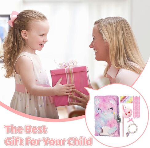 مذكرات للفتيات مع قفل ومفاتيح، مذكرات فخمة غامضة مذكرات سرية للأطفال مع قفل للكتابة والرسم، هدايا دفتر مبطنة للفتيات الذين تتراوح أعمارهم بين 5 6 7 8 9 UP in Kuwait